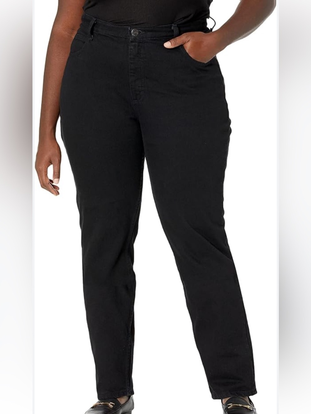Riders by Lee Relaxed Fit Classic Black Cotton Stretch Jeans Sz 16P